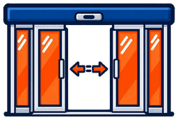 Automatic sliding door